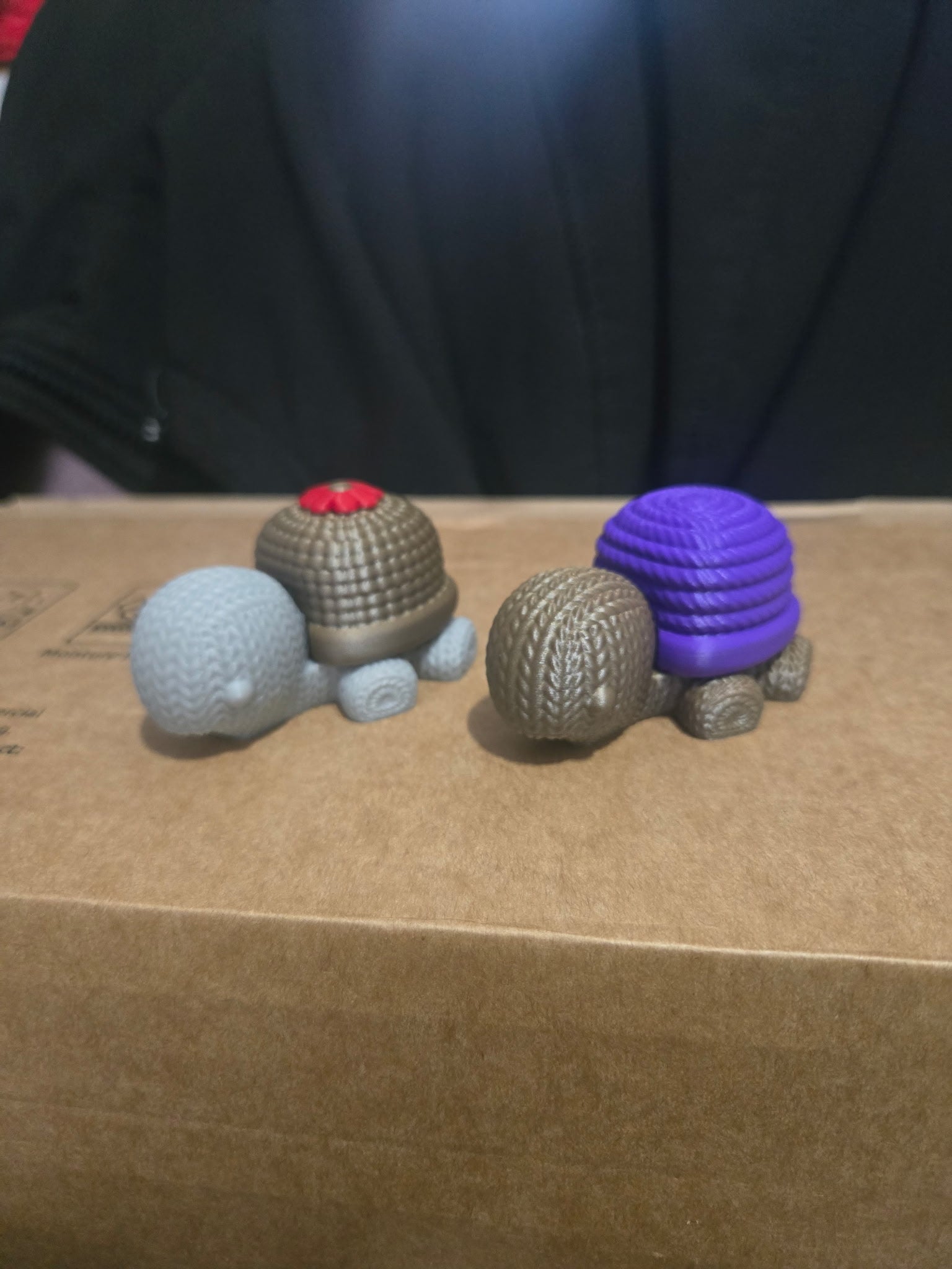 Knitted turtles